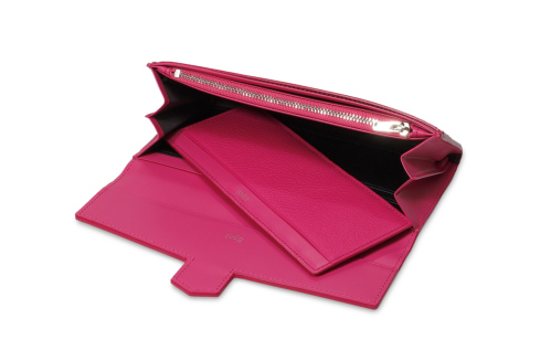 Epoi(エポイ)ラグーンのレディース単カードケース付長財布 フューシャピンクの内装