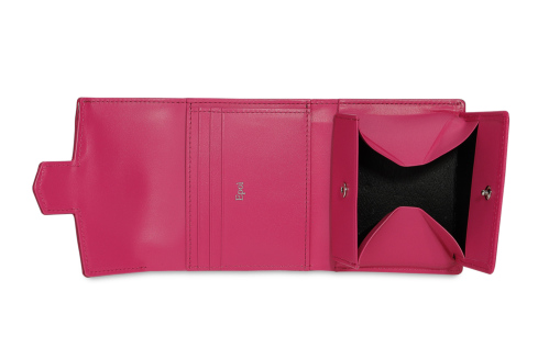 Epoi(エポイ)ラグーンのレディース中BOX二つ折り財布 フューシャピンクの内装