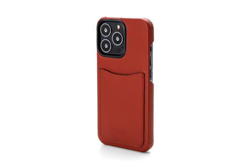 EpoiエポイノットシリーズのiPhone13Proカバーケース（スマホケース）レンガブラウン